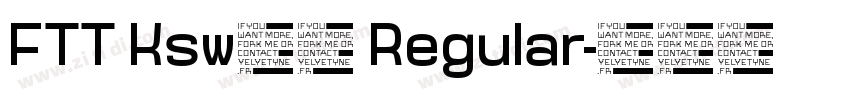 FTT Ksw飛龍 Regular字体转换
